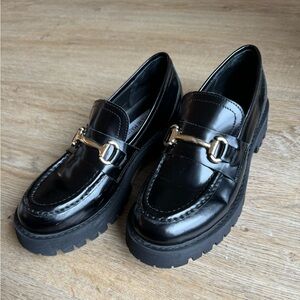 Steve Madden Lando Black Leather Loafer
